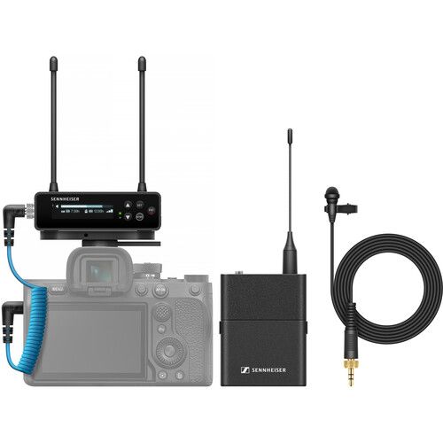 젠하이져 Sennheiser EW-DP Two-Person Camera-Mount Digital Wireless Combo Microphone System (Q1-6: 470 to 526 MHz)