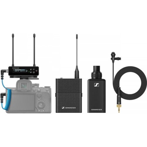 젠하이져 Sennheiser EW-DP Two-Person Camera-Mount Digital Wireless Combo Microphone System (Q1-6: 470 to 526 MHz)