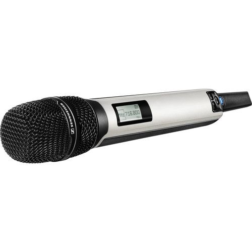 젠하이져 Sennheiser SKM 9000 COM Digital Handheld Wireless Microphone Transmitter with No Mic Capsule & No Battery Pack (A1-A4: 470 to 558 MHz, Nickel)