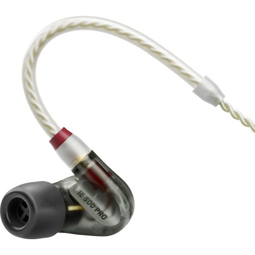 젠하이져 Sennheiser IE 500 PRO In-Ear Headphones for Wireless Monitoring Systems (Smoky Black)