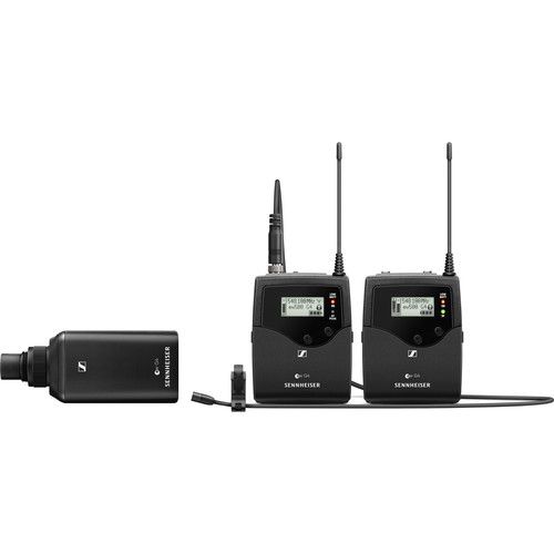 젠하이져 Sennheiser EW 500 G4 2-Person Camera-Mount Wireless Combo Microphone System Kit (GW1: 588 to 608 MHz)