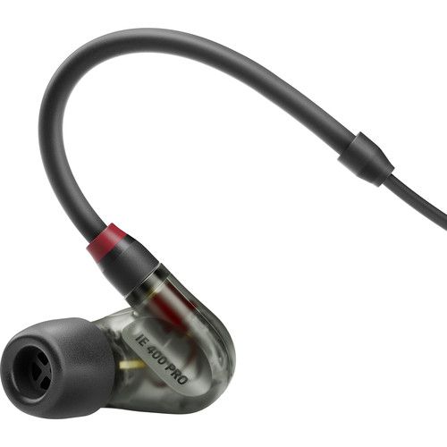 젠하이져 Sennheiser IE 400 PRO In-Ear Headphones for Wireless Monitoring Systems (Smoky Black)