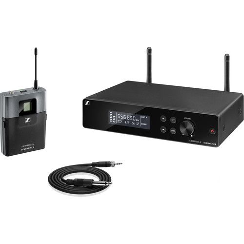 젠하이져 Sennheiser XSW2-CI1 Rackmount Wireless Earset Microphone System Kit (Beige, A: 548 to 572 MHz)