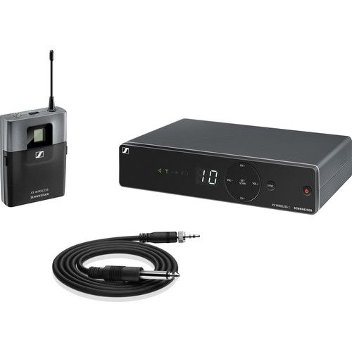 젠하이져 Sennheiser XSW1-CI1 Wireless Omni Earset Microphone System Kit (Black, A: 548 to 572 MHz)