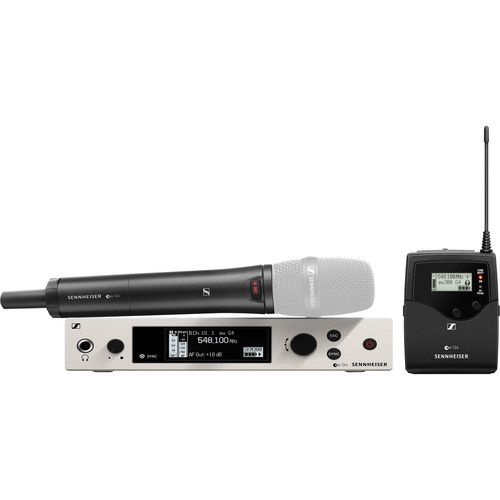 젠하이져 Sennheiser ew 300 G4-Base Combo Wireless Microphone System with ME 2-II Lavalier and MMD 835 Dynamic Capsule Kit (AW+: 470 to 558 MHz)