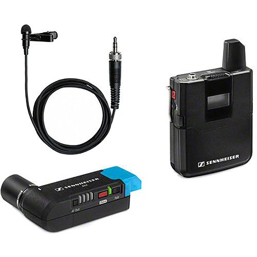 젠하이져 Sennheiser AVX-ME2 SET Digital Camera-Mount Wireless Omni Lavalier Microphone System with Case Kit (1.9 GHz)