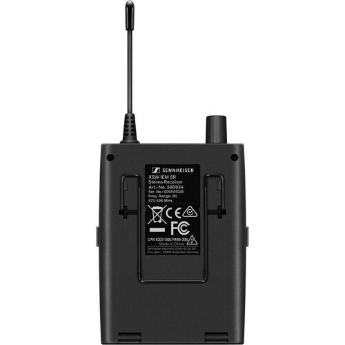 젠하이져 Sennheiser XSW IEM EK Stereo Bodypack Wireless Receiver with IE 4 Earphones (B: 572 to 596 MHz)