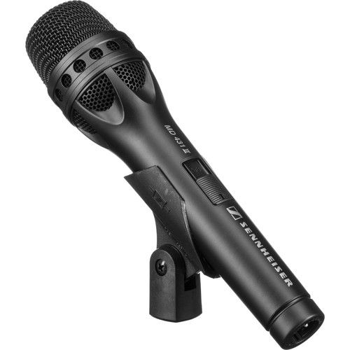 젠하이져 Sennheiser MD431 II Handheld Supercardioid Dynamic Microphone with On/Off Switch