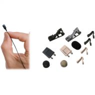 Sennheiser MKE 2 Gold Series Subminiature Omnidirectional Lavalier Microphone with Unterminated (Pigtail) Leads & Accessories (Black)