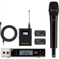 Sennheiser EW-DX MKE 2-835-S SET Dual-Channel Digital Combo Wireless System with Omni Lavalier and Handheld Mic (R1-9: 520 to 607 MHz)