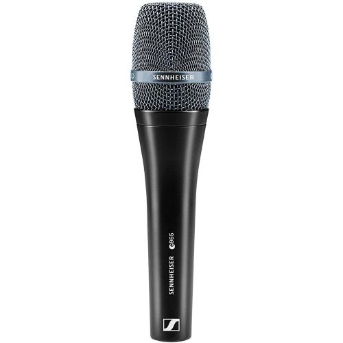 젠하이져 Sennheiser e 965 Handheld Condenser Microphone with Tripod Mic Stand, XLR-XLR Cable & 10-Pack Straps Bundle