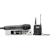 Sennheiser Pro Audio Sennheiser EW 100-ME2/835 Combo Me2 Lavelier Beltpack and e835S Handheld Wireless System - A1 Band (470-516Mhz), 100 G4-ME2/835-S-A1