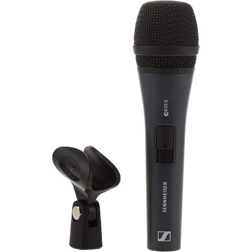  [아마존베스트]Sennheiser Consumer Audio E835-S Dynamic Cardioid Vocal Microphone with on/off switch, Charcoal (e835 S)