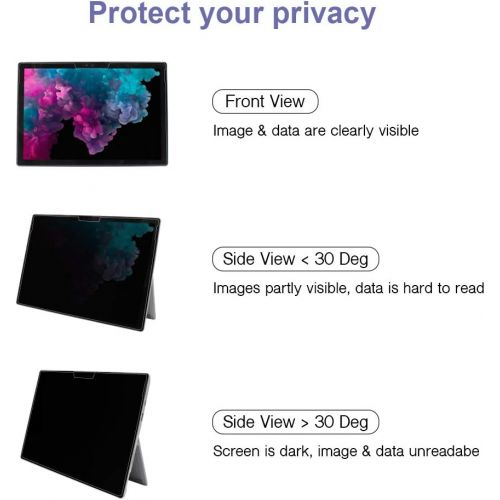  [아마존베스트]SenseAGE Microsoft Surface Pro Magnetic Privacy Screen Protector Filter, Easy On/Off Anti-Blue Light Privacy Screen Protector, Compatible for Microsoft Surface Pro 7/6/5/4, 12.3 in
