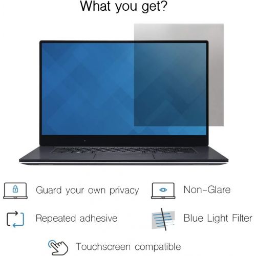  [아마존베스트]SenseAGE Privacy Screen Protector Filter for 15.6 Inch Widescreen Laptops, Anti-Blue Light Privacy Screen Protector for Notebook