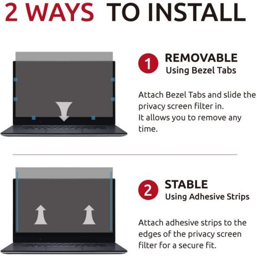  [아마존베스트]SenseAGE Privacy Screen Protector Filter for 15.6 Inch Widescreen Laptops, Anti-Blue Light Privacy Screen Protector for Notebook