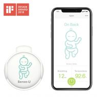 Sense-U Baby Breathing & Rollover Movement Monitor: Alerts You for No Breathing, Stomach Sleeping, Overheating and Getting Cold with Audible Alarm from Your Smartphone