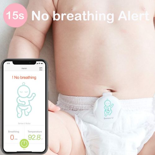 센스유 [아마존 핫딜] [아마존핫딜]Sense-U Baby Monitor with Breathing Rollover Movement Temperature Sensors: Track Your Babys Breathing, Rollover, Temperature(2019 Updated Version)