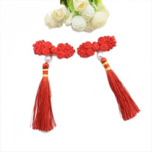  SenseYo Chinese Knot and Tassel Hair Dress, Girls Headpicece Hairpin, 2 Pairs