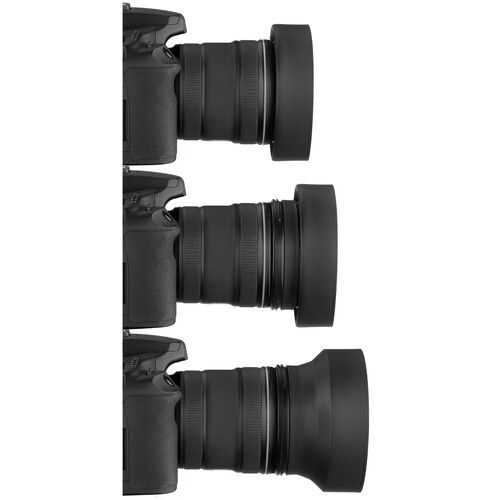  Sensei LHR2-T55 3-In-1 Rubber Lens Hood (55mm)