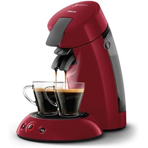  Senseo Original HD6553/80Free Standing Key Machine in Capsules 0.7L Red Coffee Machine (Free-Standing PedalCoffee Capsules, Red, Cup, Plastic, Buttons)