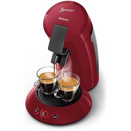  Senseo Original HD6553/80Free Standing Key Machine in Capsules 0.7L Red Coffee Machine (Free-Standing PedalCoffee Capsules, Red, Cup, Plastic, Buttons)