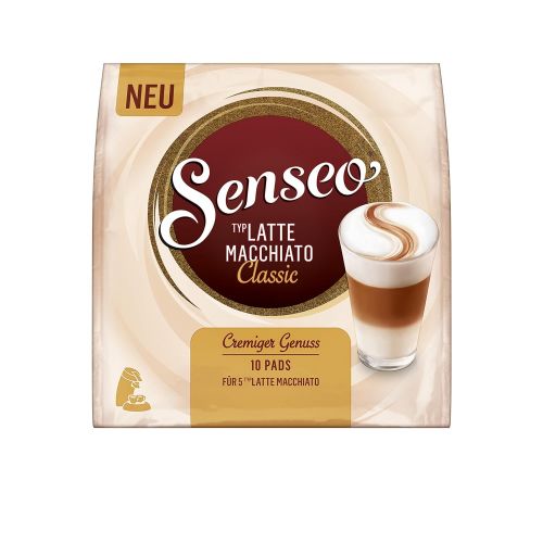  [아마존 핫딜]  [아마존핫딜]Senseo Typ Latte Macchiato Classic, 10 Pads fuer 5 Kaffee, 5er Pack (5 x 90 g)