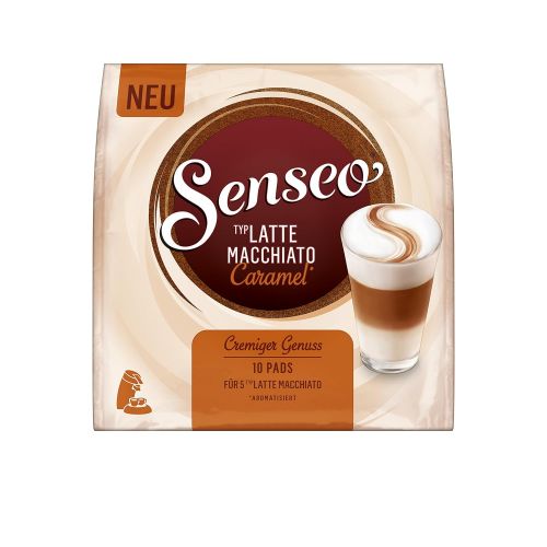  [아마존 핫딜]  [아마존핫딜]Senseo Typ Latte Macchiato Caramel, 10 Pads fuer 5 Kaffee, 5er Pack (5 x 87 g)