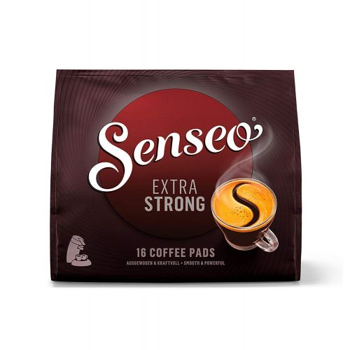  Senseo Coffee Pods Extra Strong Dark Roast, 80 Pods, 16-Count Pods (Pack of 5) for Senseo Coffee Makers, Hot Coffee, Cold Brew Coffee, Espresso