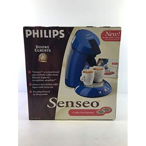  Senseo HD7810 gourmet single serve coffee maker in blue.