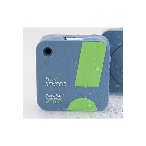  Temperature/Humidity Sensor by SensorPush for iPhone/Android. Water Resistant, Made in USA