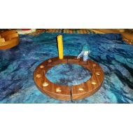 /SensoryPlay Wooden Birthday ring, Waldorf inspired birthday ring, candleholder