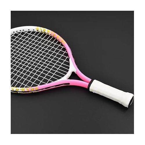  Senston 17/23 inch Tennis Racket for Kids 2-Pack Boys Girls Tennis Racquets Kids Complete Tennis Set with Balls