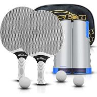 Senston Table Tennis Rackets Set, Professional Table Tennis Racket with 3 Balls, Composite Rubber Ping Pong Paddle Set