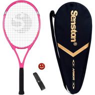 Senston 27 inch Tennis Racket Professional Tennis Racquet,Good Control Grip,Strung with Cover,Tennis Overgrip, Vibration Damper