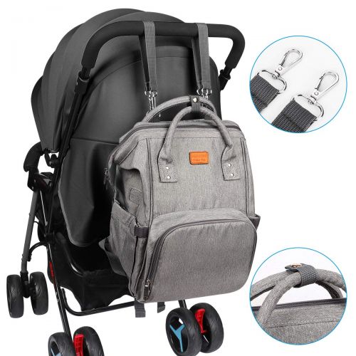 [아마존베스트]Diaper Bag Backpack, Sensyne Multi-Function Waterproof Maternity Baby Nursing Nappy Back Pack for Boy/Girl on Travel with Stroller Straps, Large & Stylish & Durable