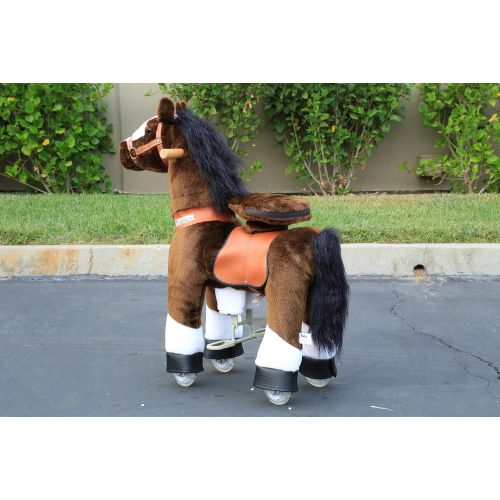  WONDERS SHOP USA Ponycycle Pony Cycle Ride On Horse No Need Battery No Electric Just Walking Horse CHOCOLATE (Dark) BROWN - Size SMALL for Children 2 to 5 Years Old or Up to 55 Pou