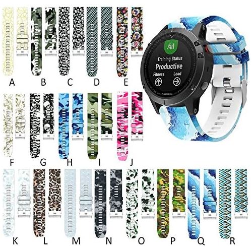  Senter 22mm Soft Silicone Sport Replacement Band for Garmin Fenix 5forerunner 935 Smart Watch