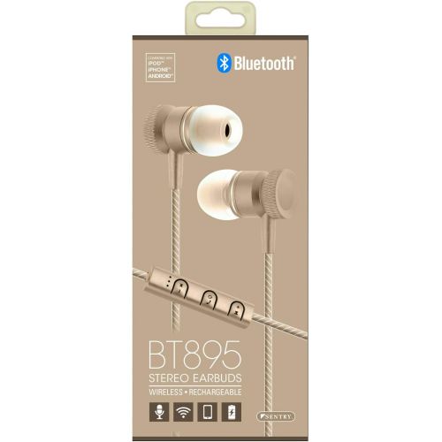  Sentry Industries Inc. Bluetooth Wireless Stereo Earbuds with Mic - Color May Vary