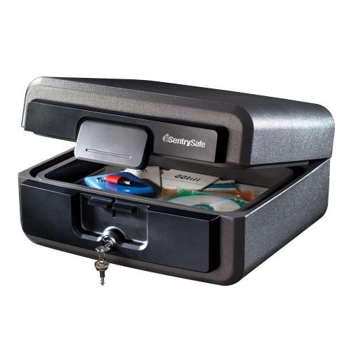  SentrySafe HD2100 Fire-Resistant Box and Waterproof Box with Key Lock 0.37 cu. ft.