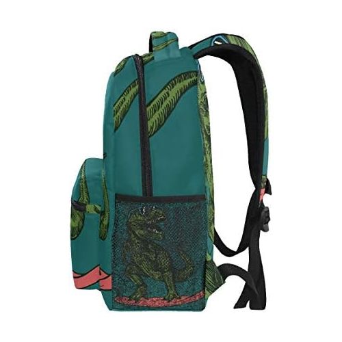  DOENR School Backpack Skateboard Dinosaur Teens Girls Boys Schoolbag