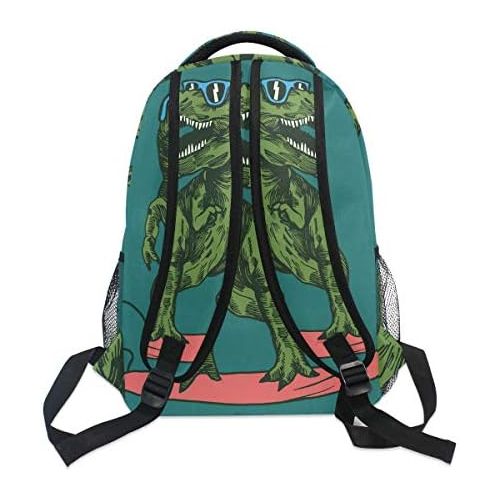  DOENR School Backpack Skateboard Dinosaur Teens Girls Boys Schoolbag