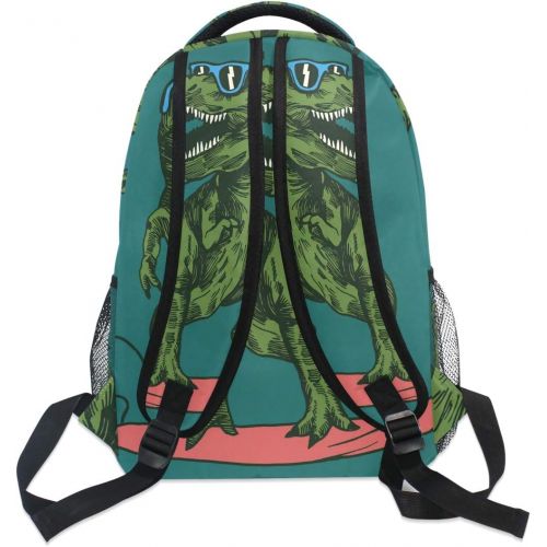  DOENR School Backpack Skateboard Dinosaur Teens Girls Boys Schoolbag