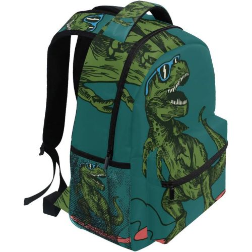  DOENR School Backpack Skateboard Dinosaur Teens Girls Boys Schoolbag