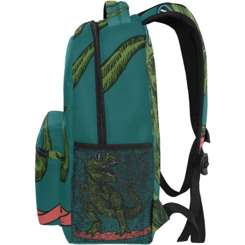  DOENR School Backpack Skateboard Dinosaur Teens Girls Boys Schoolbag