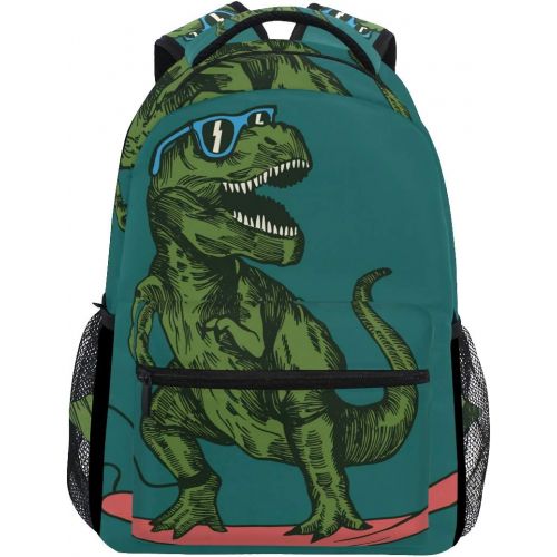  DOENR School Backpack Skateboard Dinosaur Teens Girls Boys Schoolbag