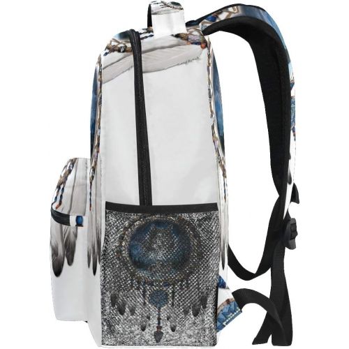  DOENR School Backpack Wolf Wind Chimes Teens Girls Boys Schoolbag