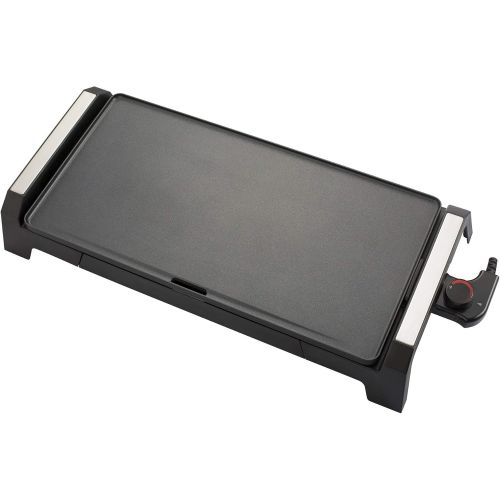  [아마존베스트]Senya SYCK-G021 Electric Grill Plate XL for 6 to 8 People Non-Stick Coating 2200 W Black