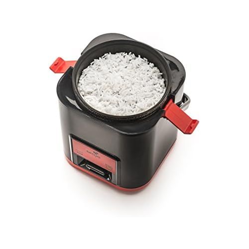  [아마존베스트]Senya SYCK-RC003/A Rice Cooker Stainless Steel 1 Litre Black