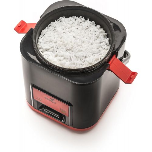  [아마존베스트]Senya SYCK-RC003/A Rice Cooker Stainless Steel 1 Litre Black